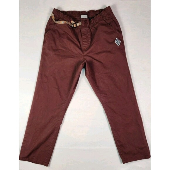 prAna Other - Prana Pants Mens S Burgundy Clay Mojave Organic Cotton Hike Climb Gorp Outdoor